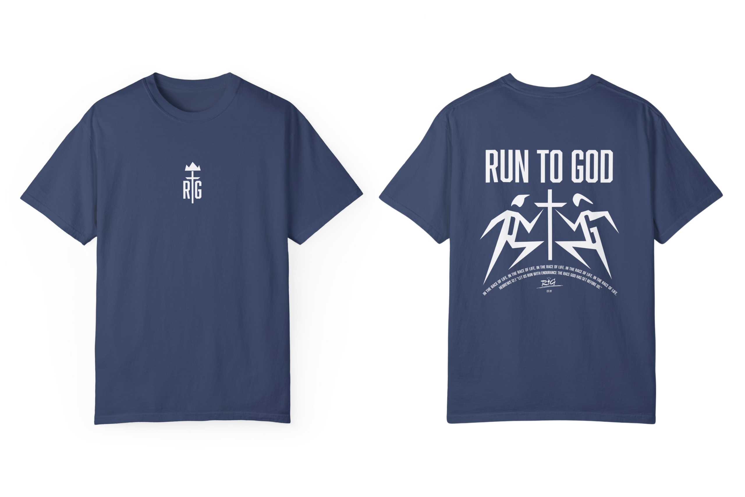 The Crown Navy Shirt | Run To God